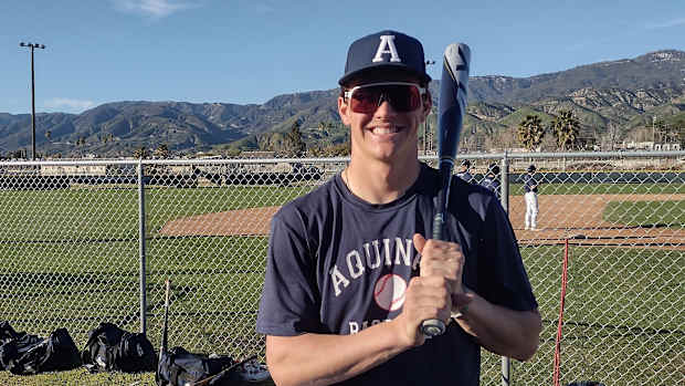 Aquinas San Bernardino baseball star Eric Bitonti photos by John Murphy Feb 20 2023030620232909